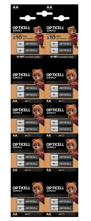 Батарейка OPTICELL "Simply" AA алкалиновая 2 шт.