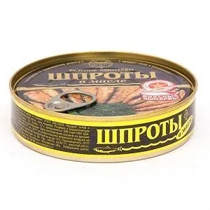 Шпроты ВКУСНЫЕ КОНСЕРВЫ в масле 160 г