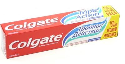 Зубная паста Colgate Тройное Действие Классическая мята туб. 150 мл кор. картон.1