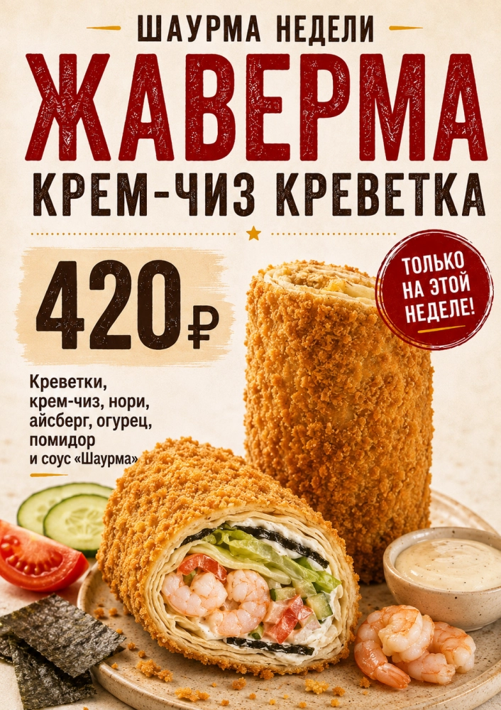 Жаверма Крем-чиз креветка ИП Купреев