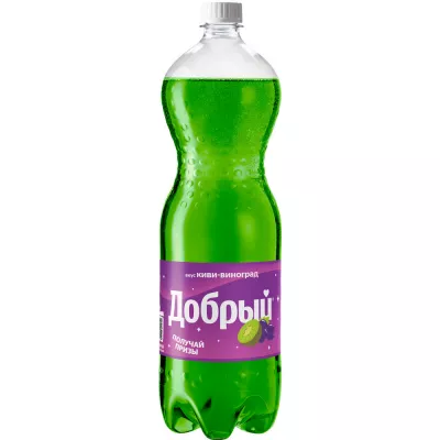 1,5Л ГАЗ НАПИТОК ДОБРЫЙ КИВИ/ВИНОГРАД ПЭТ