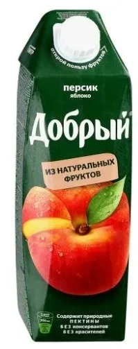 Нектар ДОБРЫЙ персик-яблоко 1 л
