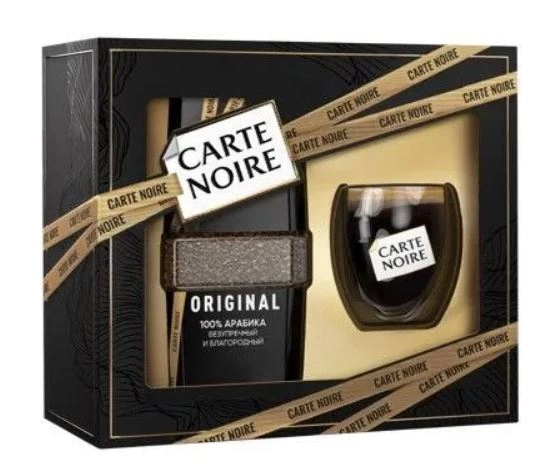 Кофе растворимый CARTE NOIRE Original + стакан 95 г