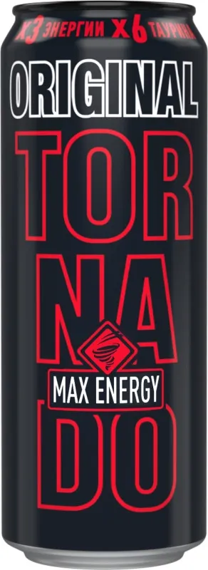 Напиток энергетический TORNADO Max Energy Original 0.45 л