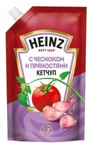 Кетчуп HEINZ С чесноком и пряностями 320 г