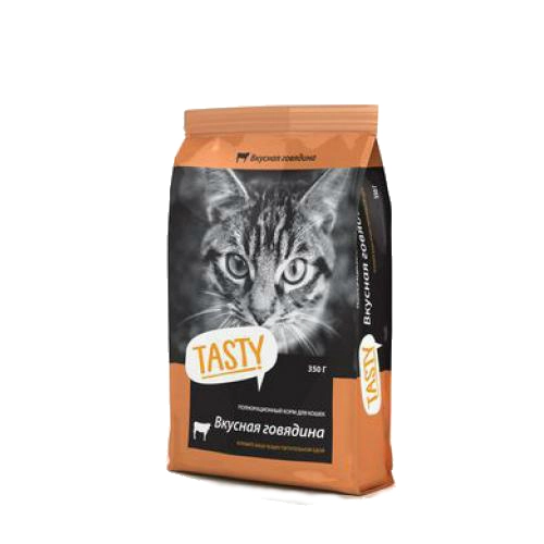 Корм для собак TASTY с говядиной 350 г