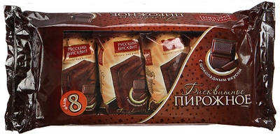 Пирожное РУССКИЙ БИСКВИТ бисквитное с шоколадом 240 г
