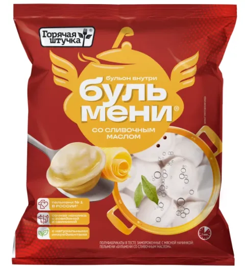 Пельмени ГОРЯЧАЯ ШТУЧКА "Бульмени" со сливочным маслом 400 г