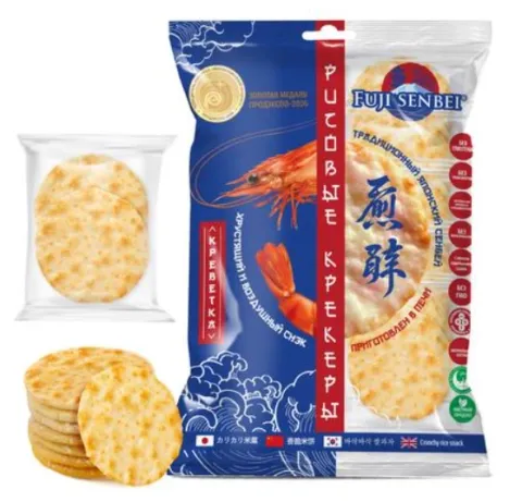 Крекеры FUJI SENBEI рисовые вкус креветки 90 г
