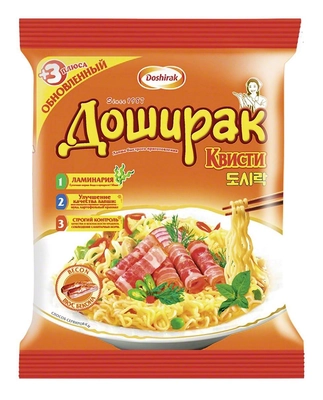 Лапша ДОШИРАК "Квисти" со вкусом бекона быстрого приготовления 70 г