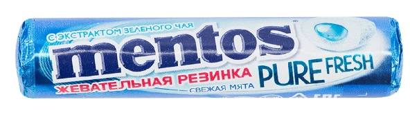 Жевательная резинка MENTOS "Pure fresh" свежая мята 16 г