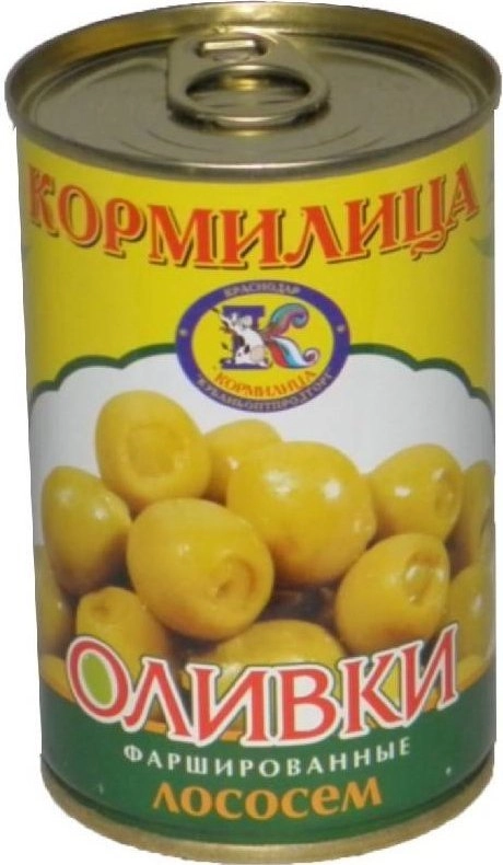 Оливки КОРМИЛИЦА с лососем 300 г