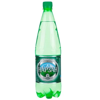 Вода питьевая Нарзан минеральная газированная бут. ПЭ 1л