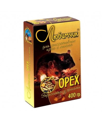 Любимчик для крыс орех 400 г