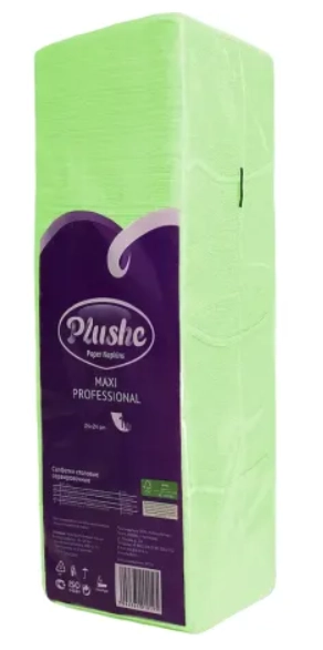 Салфетки бумажные PLUSHE Maxi Professional однослойные с тиснением, белого и пастельных цветов, 500 листов