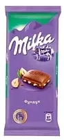 Шоколад MILKA молочный с фундуком 85 г