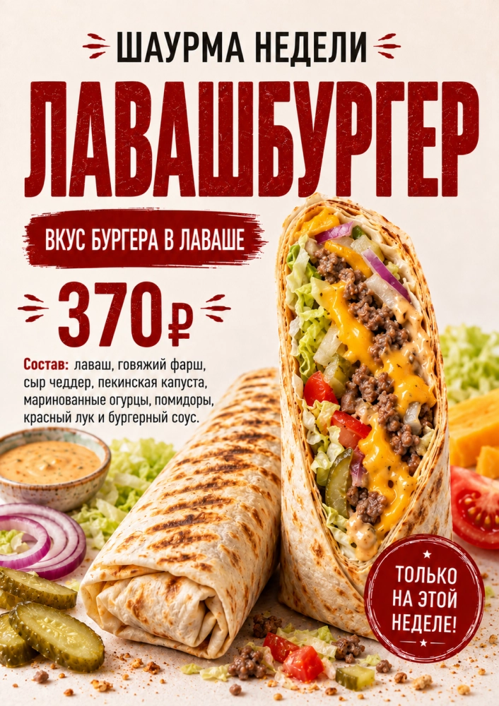 Шаурма лавшбургер ИП Купреев