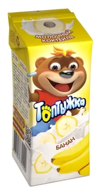 Молочный коктейль ТОПТЫЖКА "Банан" 200 мл 3,2%