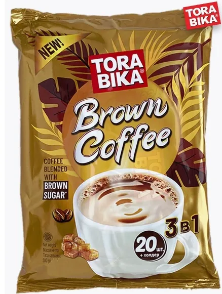 Кофейный напиток растворимый TORABIKA Brown Coffeе 3в1 25 г