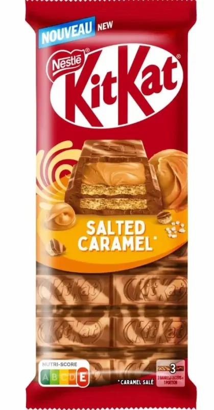 Шоколад KITKAT "Salted caramel" с вафельной начинкой и солёной карамелью 99 г