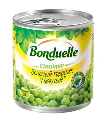Горошек зеленый BONDUELLE "Нежный" 200 г
