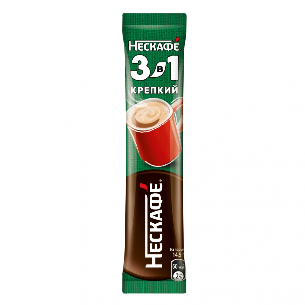 Кофейный напиток растворимый NESCAFE 3в1 Крепкий 14,5 г