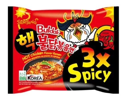 Лапша SAMYANG "Buldak 3x Spicy" острая со вкусом курицы 140 г