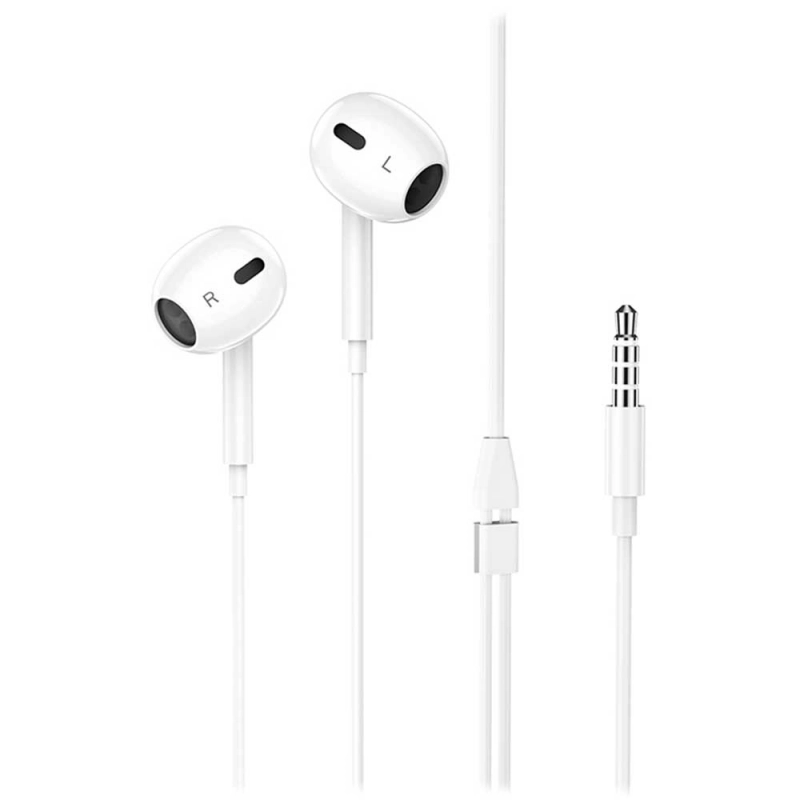 Стереогарнитура Hoco M101 Max, вкладыши (white)