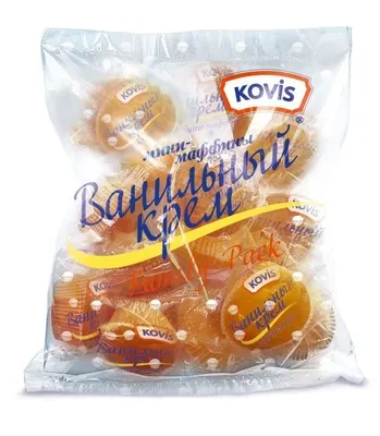 Мини-маффины KOVIS с ванильным кремом 470 г