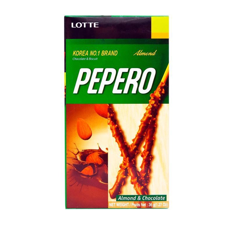 Соломка LOTTE "Pepero Almond" в шоколадной глазури 36 г