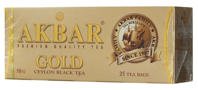 Чай черный AKBAR "Gold" 25х2г