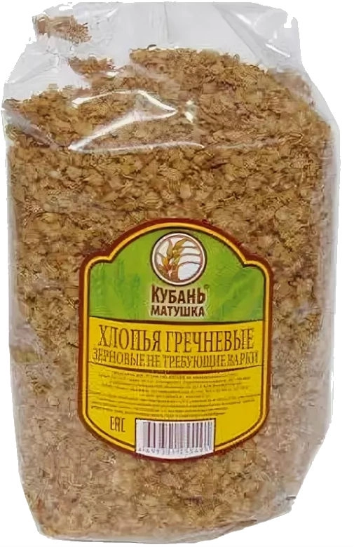 Хлопья КУБАНЬ МАТУШКА гречневые 400 г