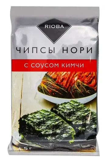 Чипсы-нори RIOBA с соусом кимчи 4,5 г