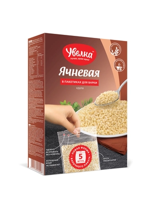 Крупа УВЕЛКА ячневая в пакетиках 5х80г