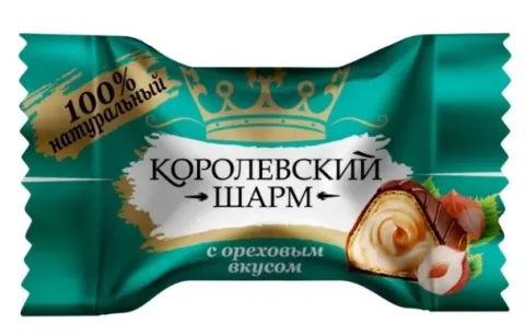 Конфеты ЛАКОНД "Королевский шарм" с ореховым вкусом 180 г