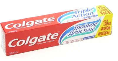 Зубная паста Colgate Тройное Действие Классическая мята туб. 150 мл кор. картон.1