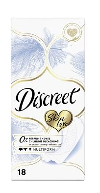 Прокладки ежедневные Discreet Skin love multiform упаковка 18