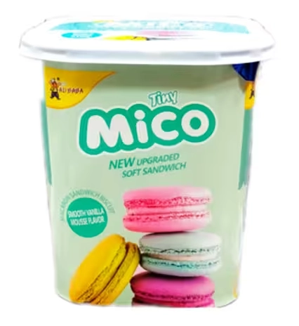 Печенье MICO "Macaron" со вкусом мороженого матча 88 г