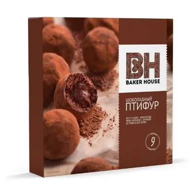 Пирожное BAKER HOUSE "Шоколадный птифур" 225 г