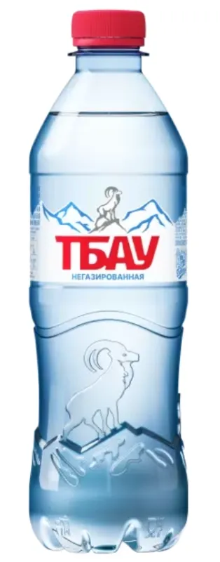 Вода минеральная ТБАУ природная столовая негазированная 0.5 л