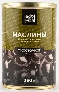 Маслины ЕДА МОЯ с косточкой 280 г