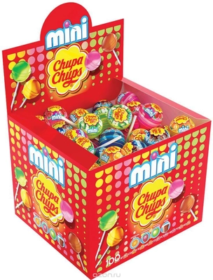 Карамель CHUPA CHUPS Mini ассорти 600 г