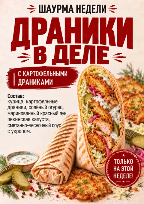 Шаурма с драниками ИП Купреев