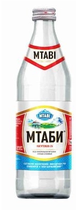 Вода минеральная МТАБИ "Нагутская-26" лечебно-столовая газированная 0.45 л с/б