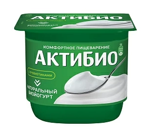 Биойогурт АКТИБИО натуральный 130 г 3.5%