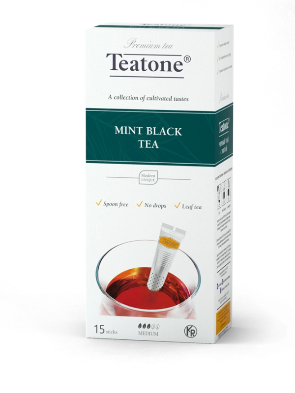 Чай черный TEATONE "Mint" 15х1,8г