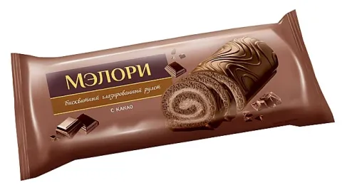 Рулет ЯШКИНО бисквитный глазированный с какао 200 г