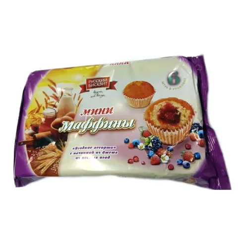 Мини-Мафины "Ягодное Ассорти" из лесных ягод 200г (16)