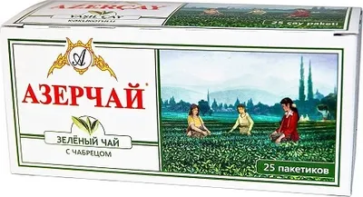 Чай зеленый АЗЕРЧАЙ с чабрецом 25 &times; 2 г