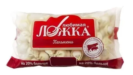 Пельмени ЛЮБИМАЯ ЛОЖКА со свининой и говядиной 1 кг